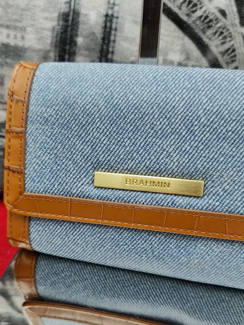Brahmin Denim Starlet Collection Kerra Wallace